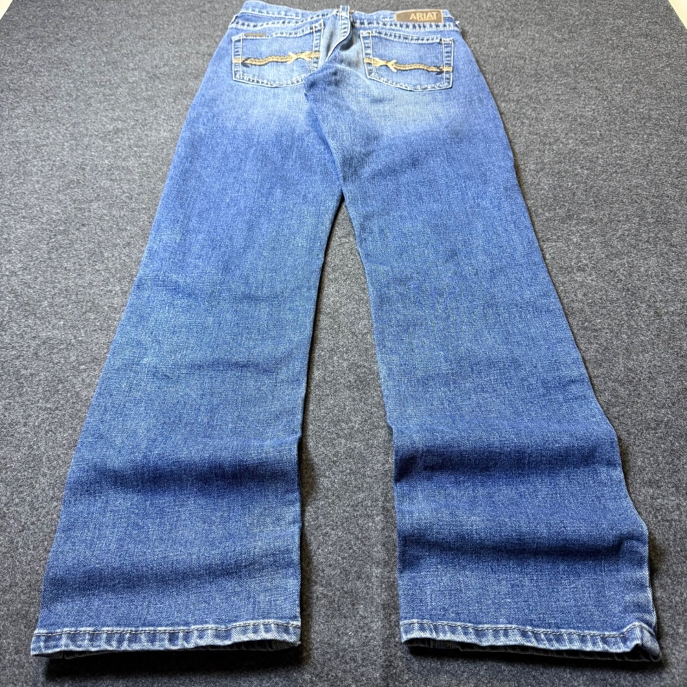 Ariat M2 Relaxed Boot Cut Jeans Mens 29x32 Blue Medium Wash Western cowboy Denim